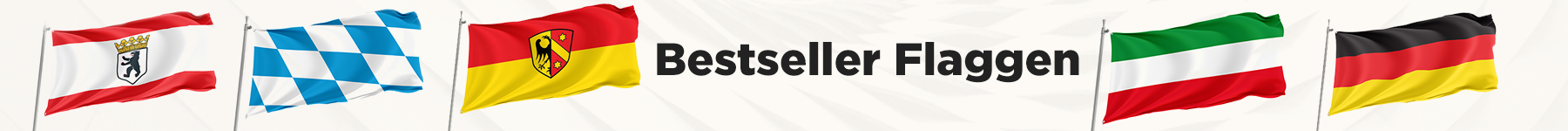 Die meistverkauften Flaggen in Deutschland in unserem Shop